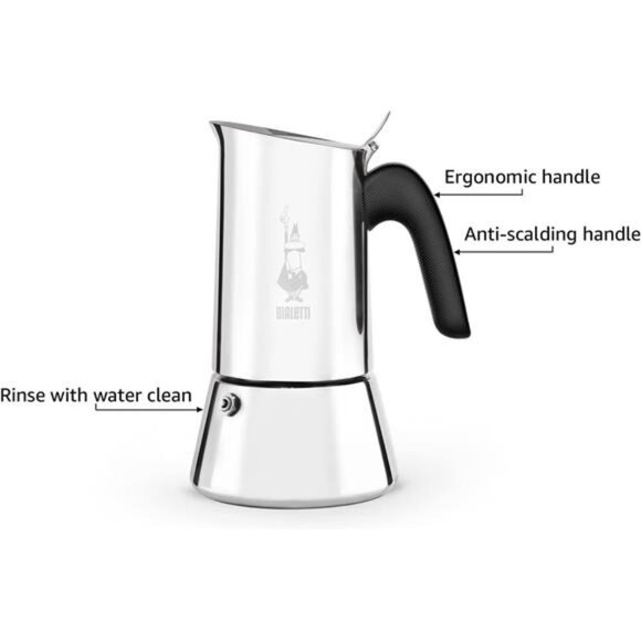 New Venus Induction, Stovetop Coffee Maker, Suitable for all Types of Hobs - Picture 4 of 6